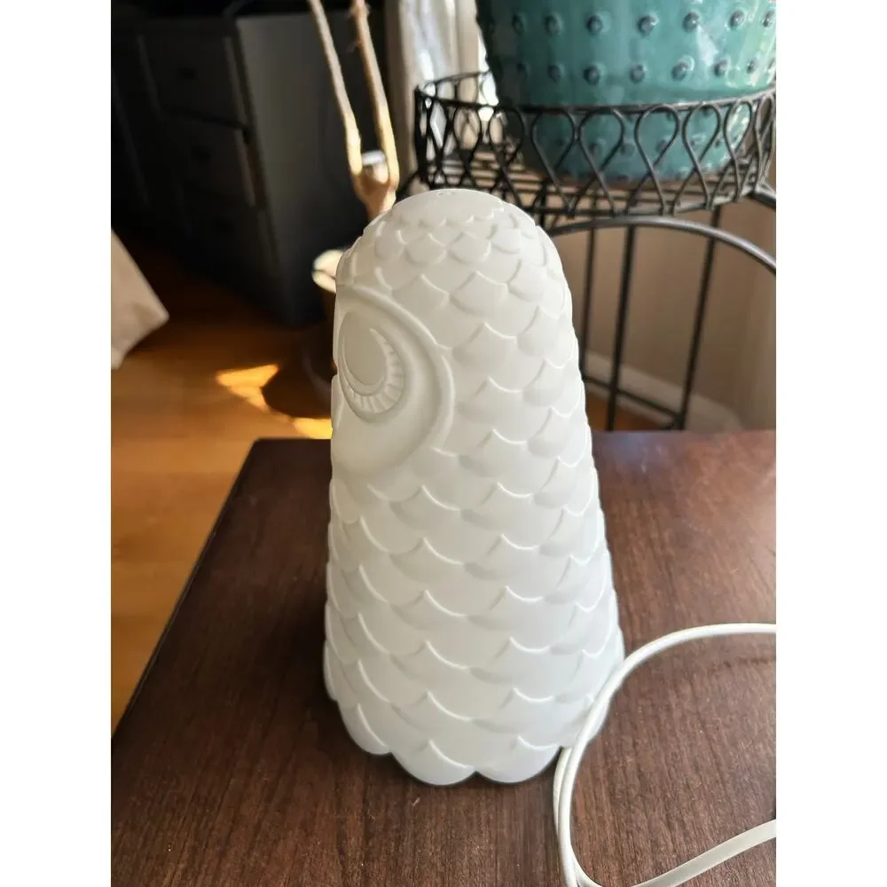 IKEA Solbo Owl Plug-In Night Light Kids White Scandinavian B1609 Lamp Bedroom